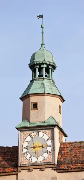 Rothenburg ob der tauber tarihi kulede — Stok fotoğraf