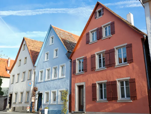 Typische huizen in rothenburg ob der tauber — Stockfoto