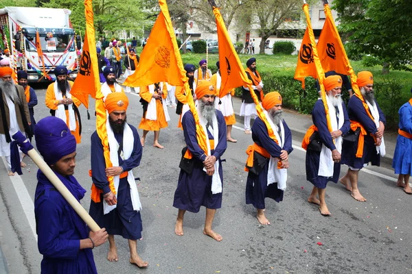 Nagarkirtan, 인도 종교 행렬 산 죠반니 발 다 르노 — 스톡 사진