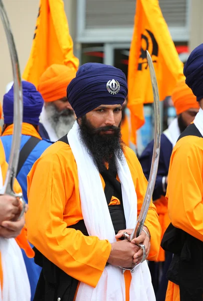 Nagarkirtan, Indiase religieuze processie, san giovanni valdarno — Stockfoto