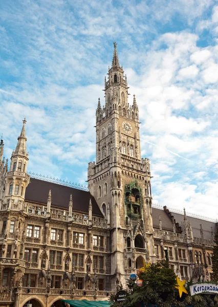 Nytt stadshus på marienplatz München — Stockfoto