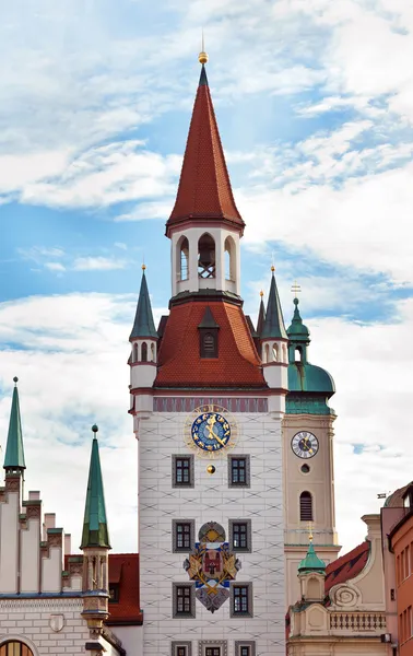 Dierenriem klokkentoren, München, Duitsland — Stockfoto