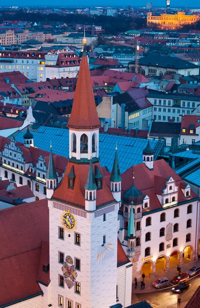 Blick auf den Altstadtturm bei Nacht — Stockfoto