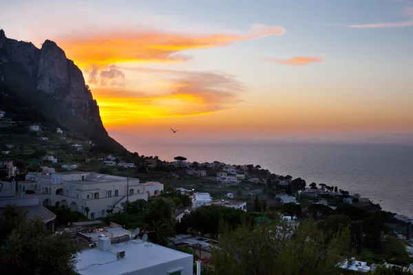 Coucher de soleil à Capri — Photo