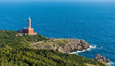 Lighthouse of Capri Island, Italy, Europe clipart