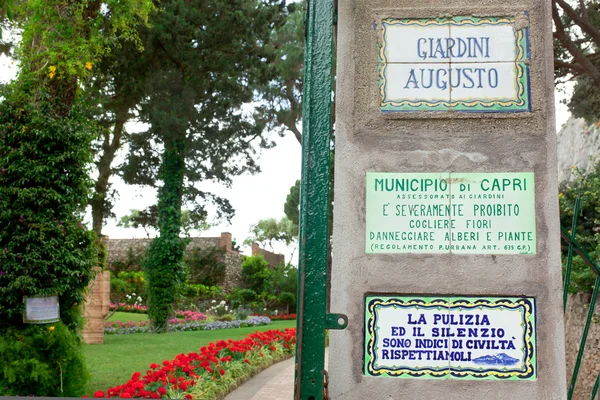 Jardim de Augusto Capri, Itália — Fotografia de Stock