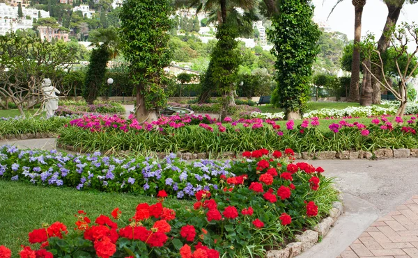 Bellissimo Giardino Pubblico Giardino Augusto Capri Italia — Foto Stock