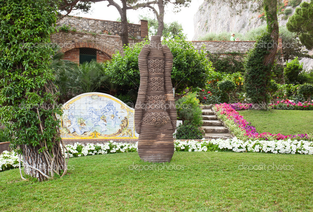 Garten von augustus capri, Italien Stockfotografie
