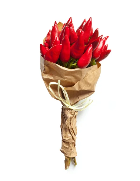 Bouquet de petit poivron rouge frais — Photo