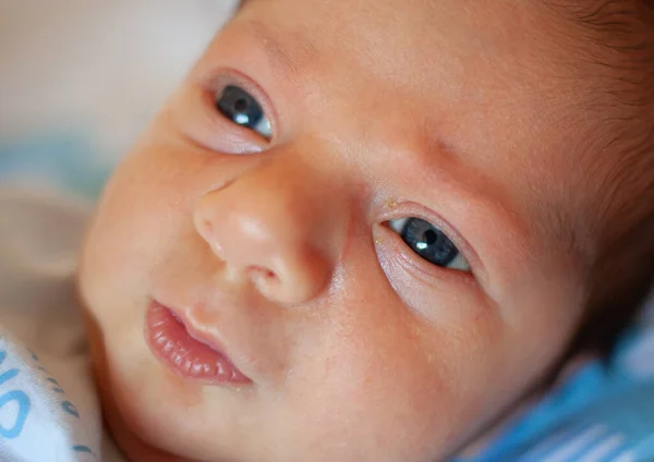 Detalj Ögat Ett Nyfött Barn Några Dagar Medicinskt Begrepp Avseende — Stockfoto