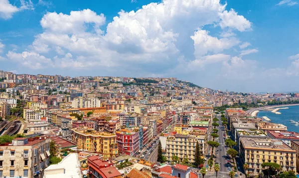 Vista Ciudad Nápoles Desde Distrito Posillipo — Foto de Stock