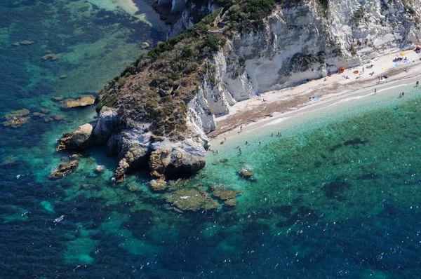 Capo bianco strand-elba eiland — Stockfoto