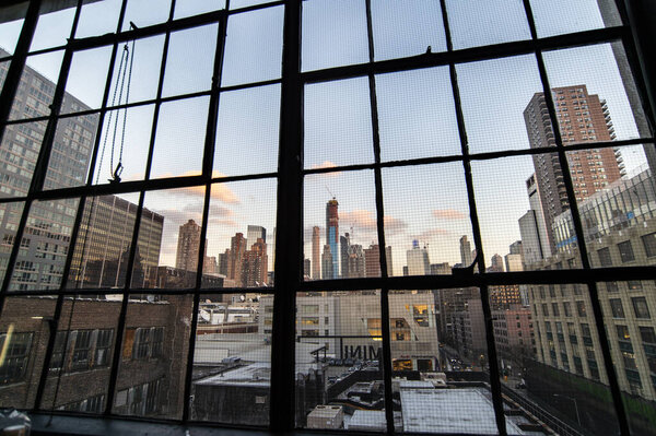 Manhattan through a window