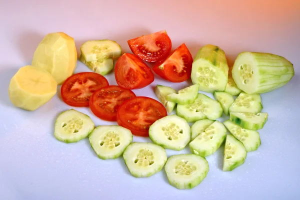 Samenstelling van de rauwe levensmiddelen — Stockfoto