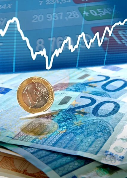 Hintergrund Euro-Geld Stockfoto