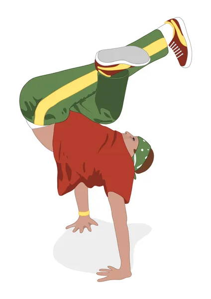 Breakdance bevriezen — Stockvector