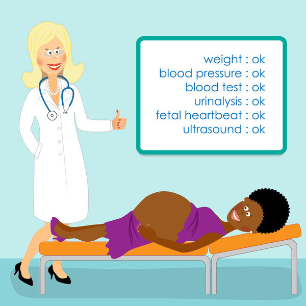 Pregnant visit doctor