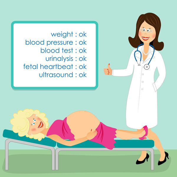 Pregnant visit doctor