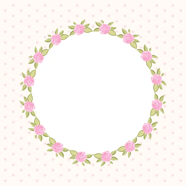 Vintage round frame 2 — Stock Vector