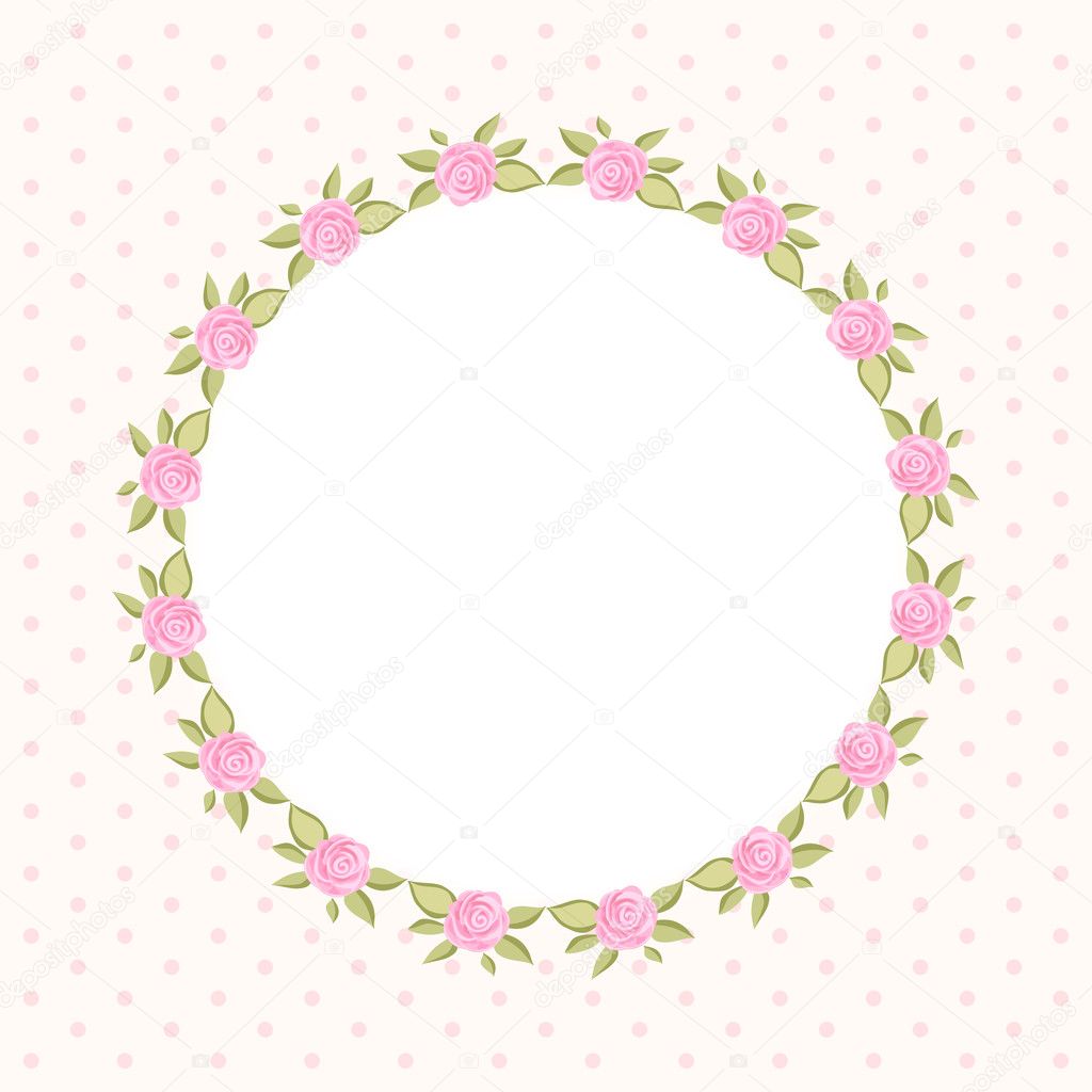 Vintage round frame 2