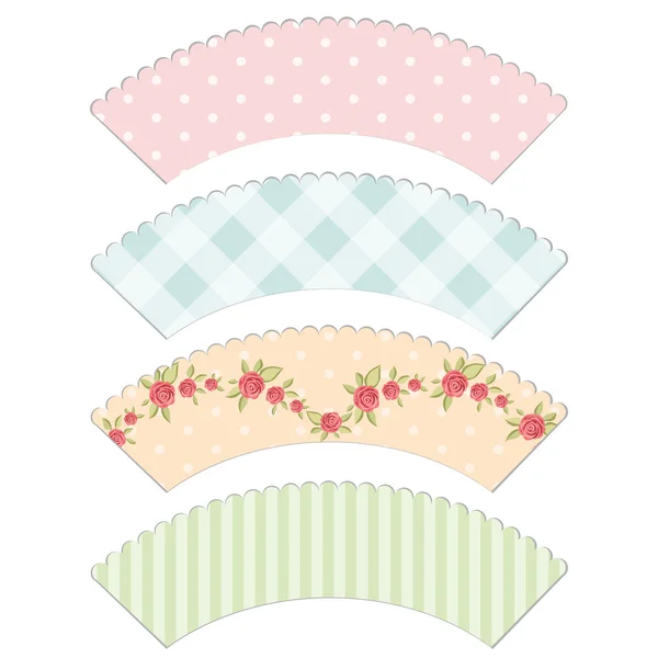 Cupcake wrappers 3 — Stockvector