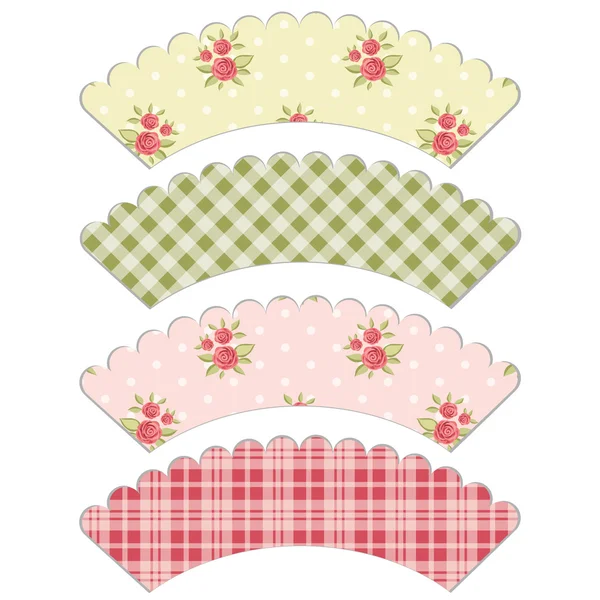 Cupcake wrappers 2 — Stockvector