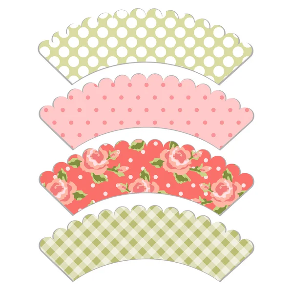 Cupcake wrappers 2 — Stock vektor