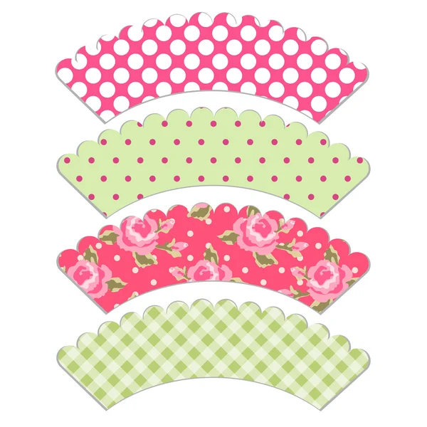 Cupcake wrappers 4 — Stockvector