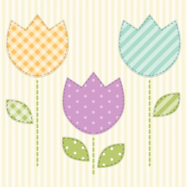 Lindos tulipanes 3 — Vector de stock