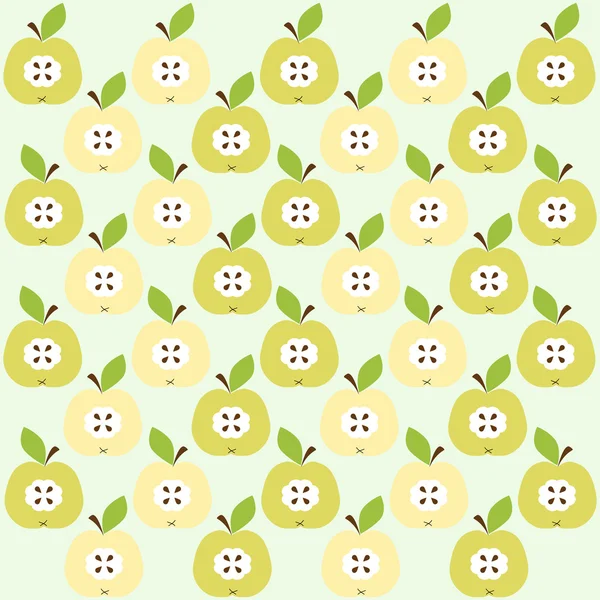 Fondo de manzanas — Vector de stock