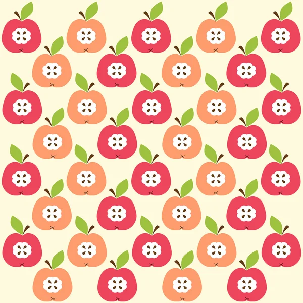 Äpfel Hintergrund — Stockvektor