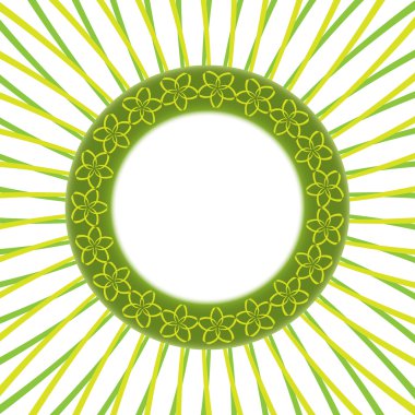 yuvarlak çerçeve çiçek