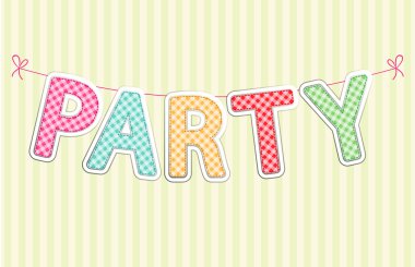 Retro garland parti