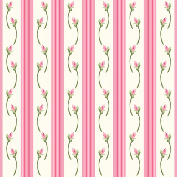 Fondo de pantalla retro con rosas — Vector de stock