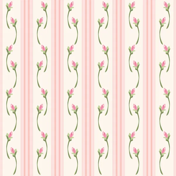 Fondo de pantalla retro con rosas — Vector de stock