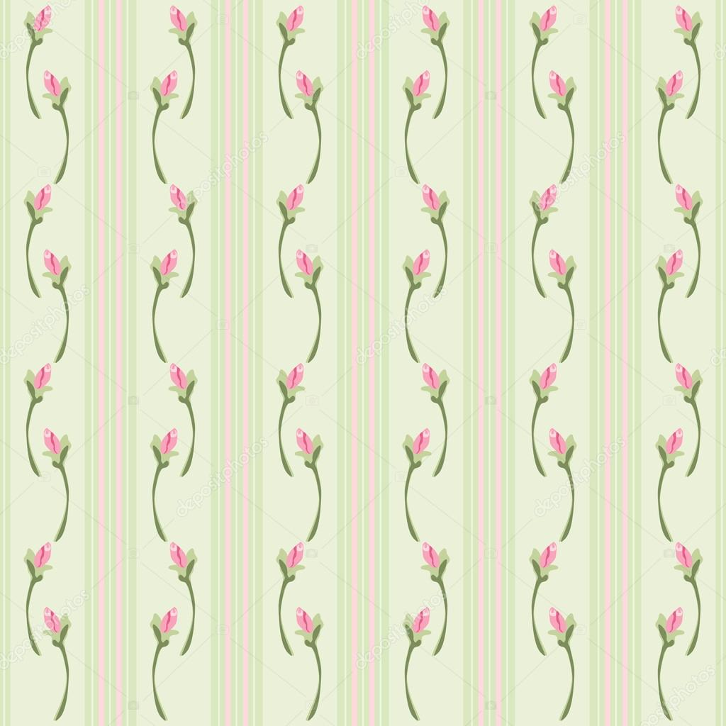 Retro wallpaper with roses