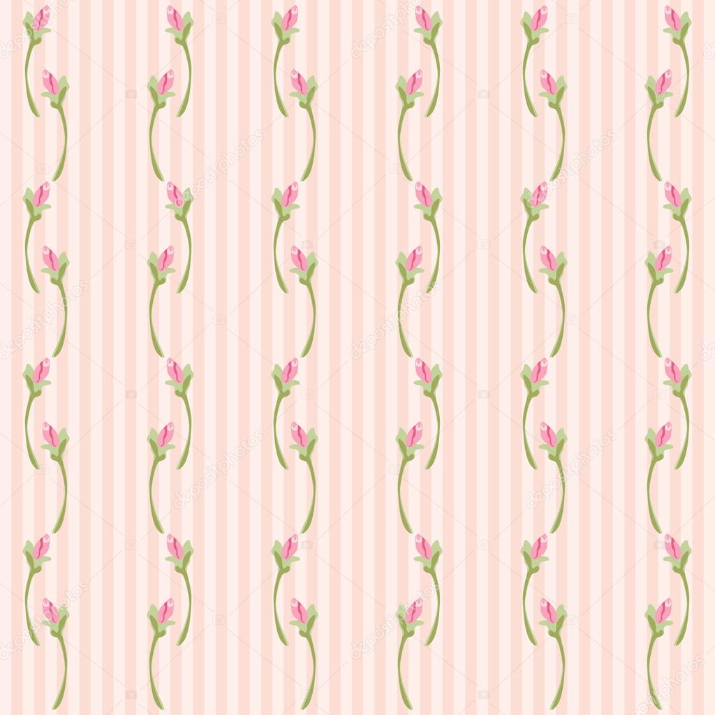 Retro wallpaper with roses