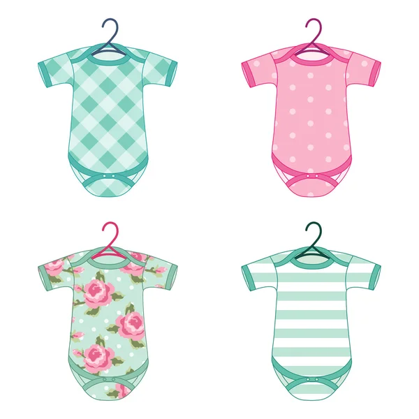 Novorozence baby oblečení — Stockový vektor