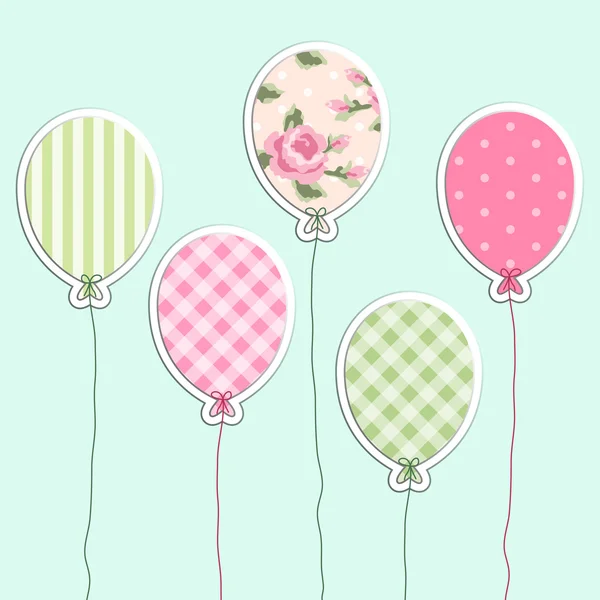 Retro party balony — Wektor stockowy