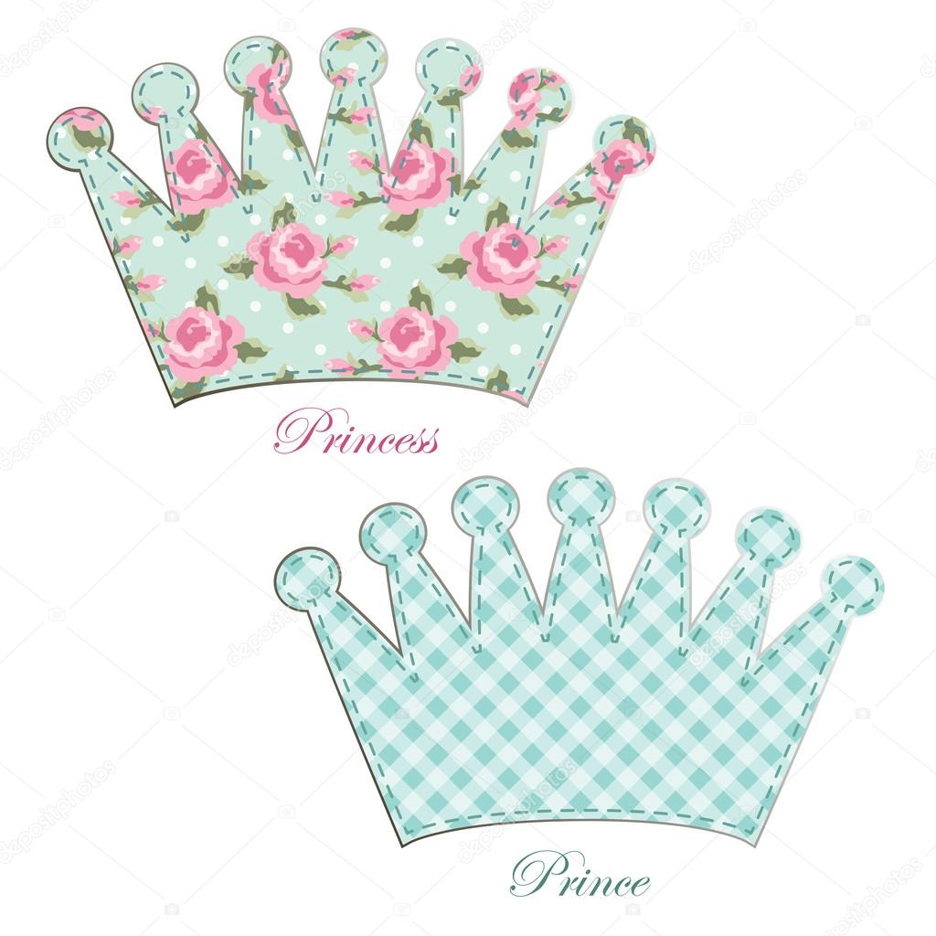 Fabric applique crowns