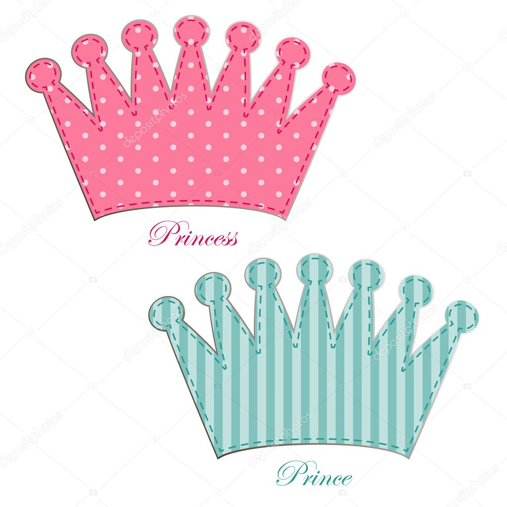 Fabric applique crowns