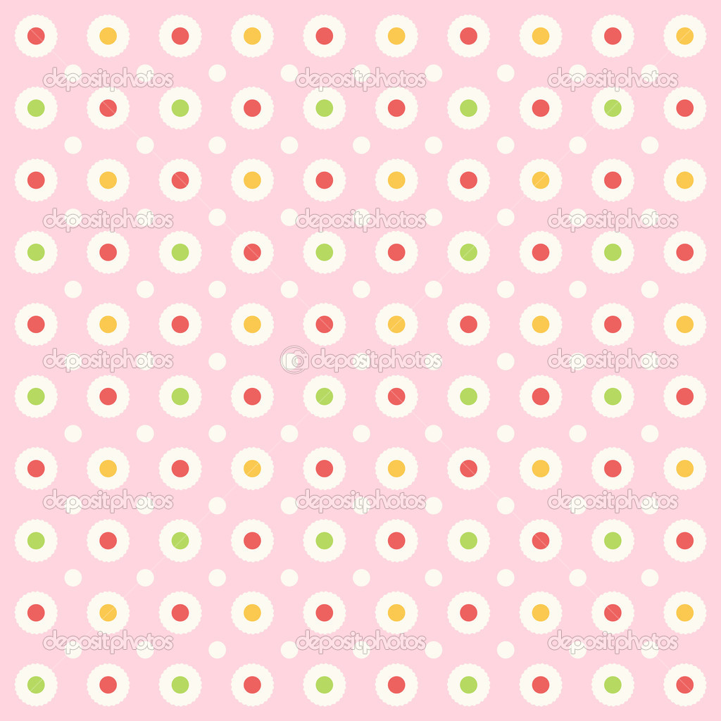 Retro background with dots