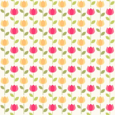 şirin Lale ile ilkel retro arka plan