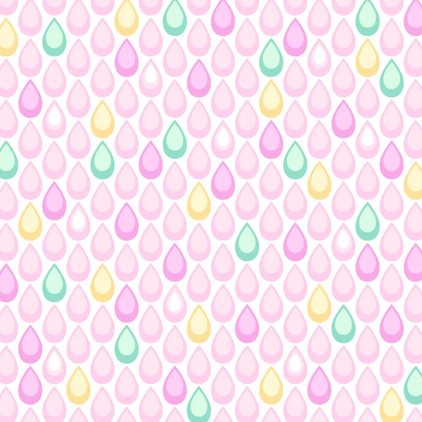 Fondo retro con gotas de colores cayendo — Vector de stock