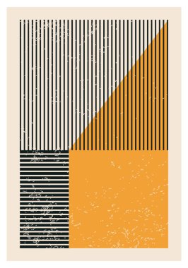 En az 20 'lik geometrik tasarım posterleri, vektör şablonu