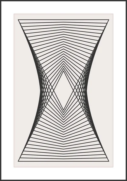 Tendance abstraite esthétique créative minimaliste artistique géométrique composition — Image vectorielle