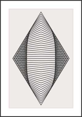 Moda soyut estetik yaratıcı minimalist sanatsal geometrik kompozisyon