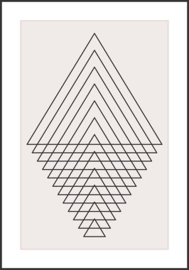 Moda soyut estetik yaratıcı minimalist sanatsal geometrik kompozisyon