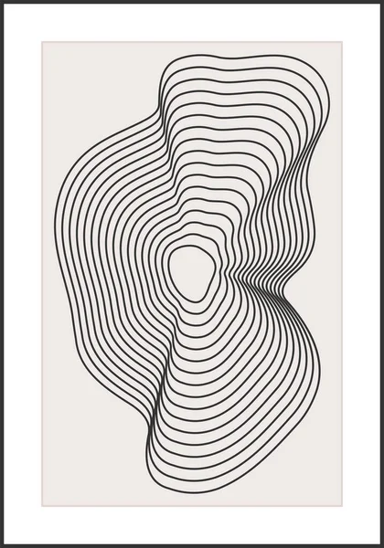 トレンディ抽象的な美的創造的なミニマリストの芸術幾何学的組成 — ストックベクタ