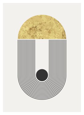 En az 20 'lik geometrik tasarım posteri, ilkel şekilli vektör şablonu